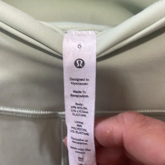 Lululemon Green Leggings High Waist Performance - Picture 2 of 5